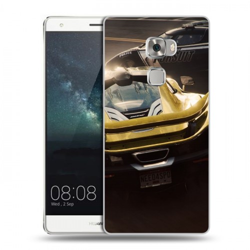 Дизайнерский пластиковый чехол для Huawei Mate S Need for speed