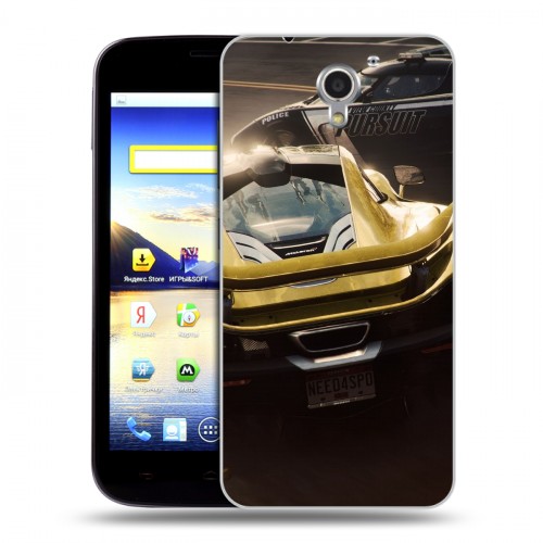 Дизайнерский пластиковый чехол для ZTE Blade A510 Need for speed