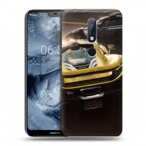 Дизайнерский силиконовый чехол для Nokia 6.1 Plus Need for speed