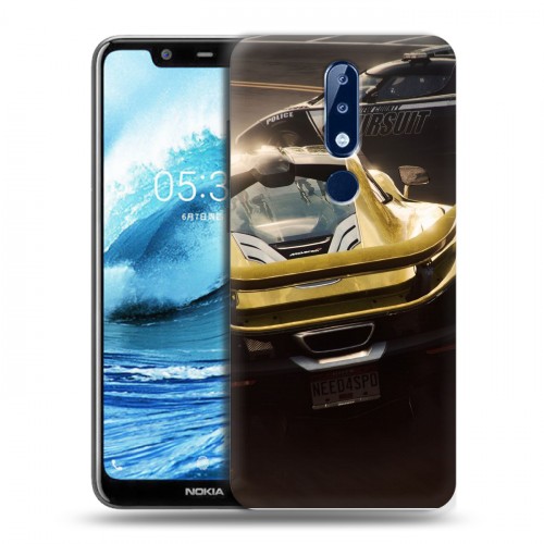 Дизайнерский силиконовый чехол для Nokia 5.1 Plus Need for speed