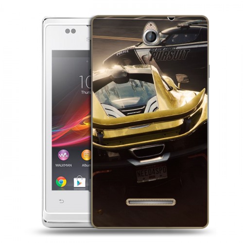 Дизайнерский пластиковый чехол для Sony Xperia E Need for speed