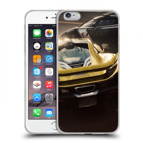 Дизайнерский силиконовый чехол для Iphone 6 Plus/6s Plus Need for speed