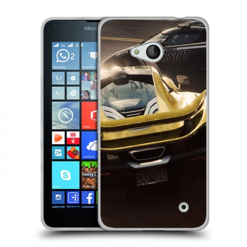 Дизайнерский пластиковый чехол для Microsoft Lumia 640 Need for speed