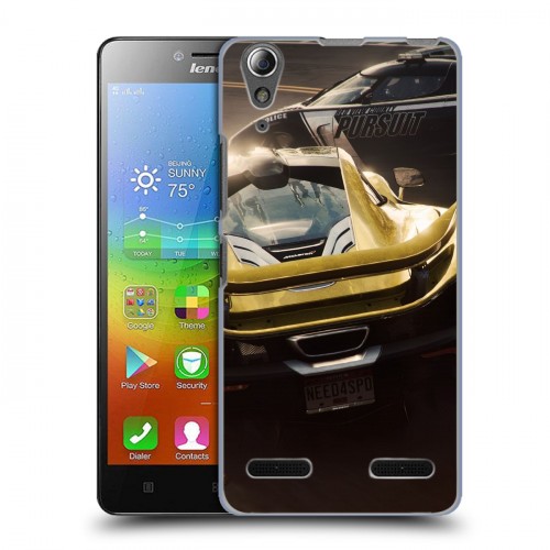 Дизайнерский пластиковый чехол для Lenovo A6000 Need for speed