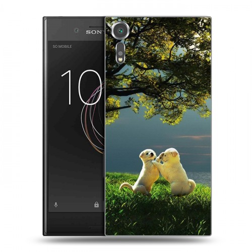 Дизайнерский пластиковый чехол для Sony Xperia XZs Щенки