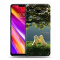 Дизайнерский пластиковый чехол для LG G8 ThinQ Щенки