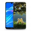 Дизайнерский пластиковый чехол для Huawei Y6 (2019) Щенки