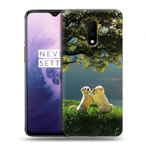 Дизайнерский пластиковый чехол для OnePlus 7 Щенки