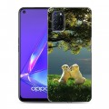 Дизайнерский пластиковый чехол для OPPO A52 Щенки