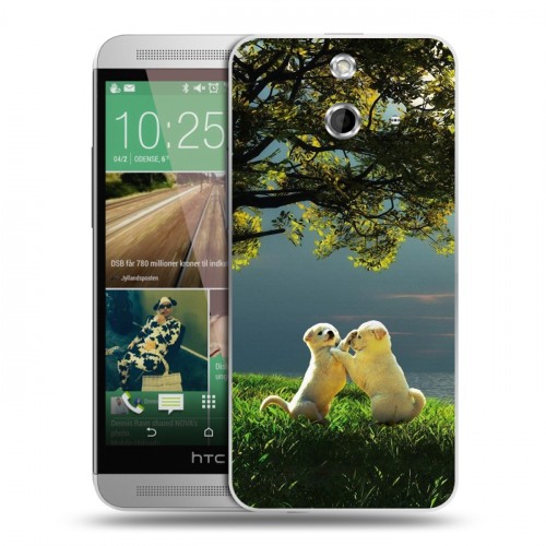 Дизайнерский пластиковый чехол для HTC One E8 Щенки