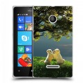 Дизайнерский пластиковый чехол для Microsoft Lumia 435 Щенки