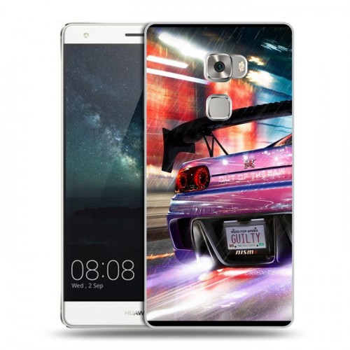 Дизайнерский пластиковый чехол для Huawei Mate S Need for speed