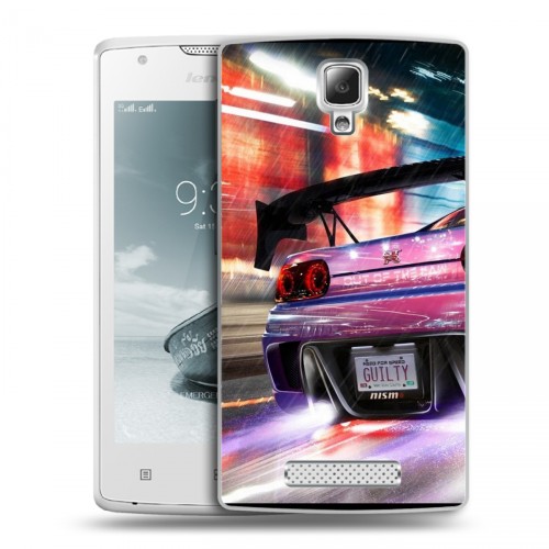 Дизайнерский пластиковый чехол для Lenovo A1000 Need for speed