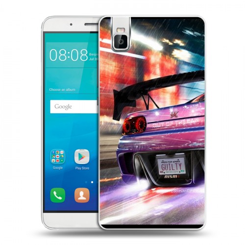 Дизайнерский пластиковый чехол для Huawei ShotX Need for speed