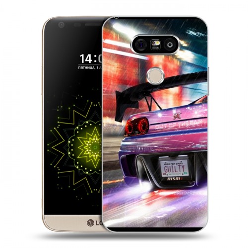 Дизайнерский пластиковый чехол для LG G5 Need for speed