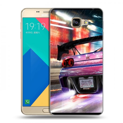 Дизайнерский силиконовый чехол для Samsung Galaxy A9 Need for speed