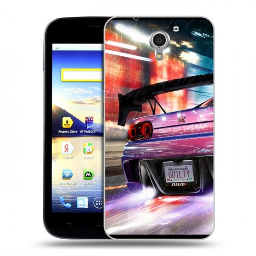 Дизайнерский пластиковый чехол для ZTE Blade A510 Need for speed