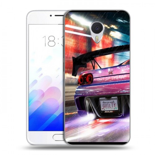 Дизайнерский пластиковый чехол для Meizu M3E Need for speed