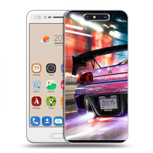 Дизайнерский пластиковый чехол для ZTE Blade V8 Need for speed