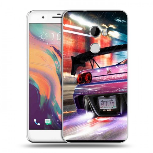 Дизайнерский пластиковый чехол для HTC One X10 Need for speed