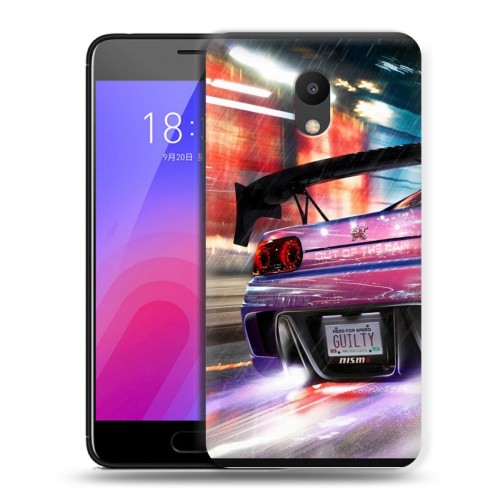 Дизайнерский пластиковый чехол для Meizu M6 Need for speed