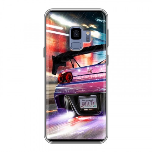 Дизайнерский пластиковый чехол для Samsung Galaxy S9 Need for speed