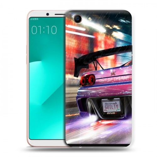 Дизайнерский пластиковый чехол для OPPO A83 Need for speed