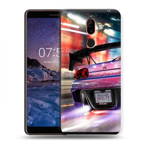 Дизайнерский пластиковый чехол для Nokia 7 Plus Need for speed