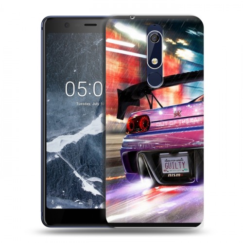 Дизайнерский пластиковый чехол для Nokia 5.1 Need for speed