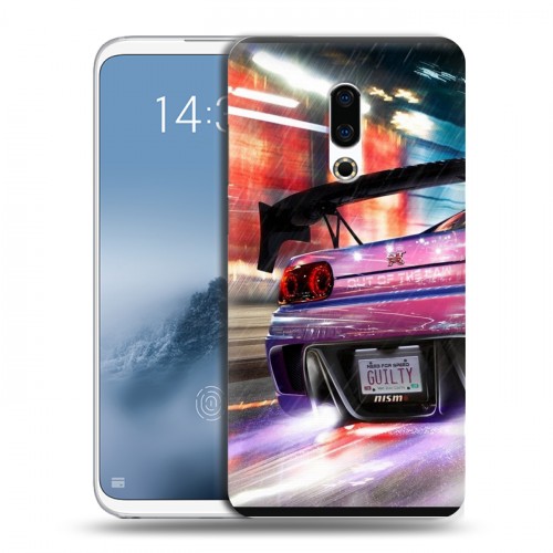 Дизайнерский силиконовый чехол для Meizu 16th Plus Need for speed