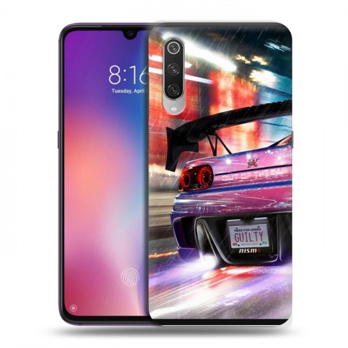 Дизайнерский силиконовый с усиленными углами чехол для Xiaomi Mi9 Need for speed