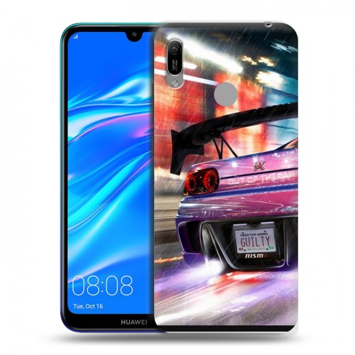 Дизайнерский пластиковый чехол для Huawei Y6 (2019) Need for speed