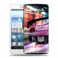 Дизайнерский пластиковый чехол для Huawei Ascend D2 Need for speed