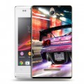 Дизайнерский пластиковый чехол для Sony Xperia E Need for speed