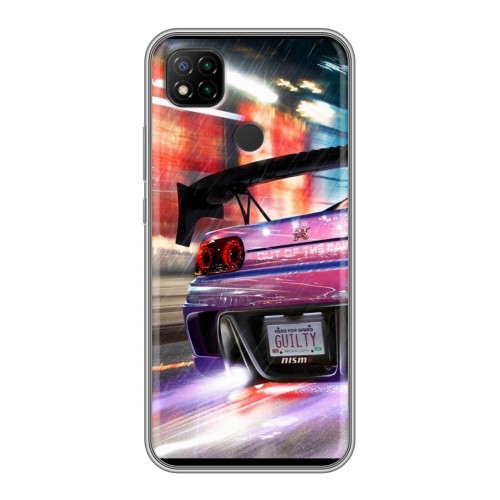 Дизайнерский силиконовый чехол для Xiaomi RedMi 9C Need for speed