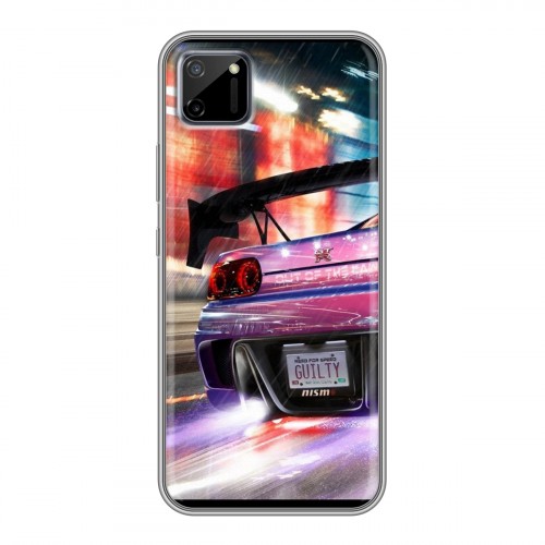 Дизайнерский пластиковый чехол для Realme C11 Need for speed