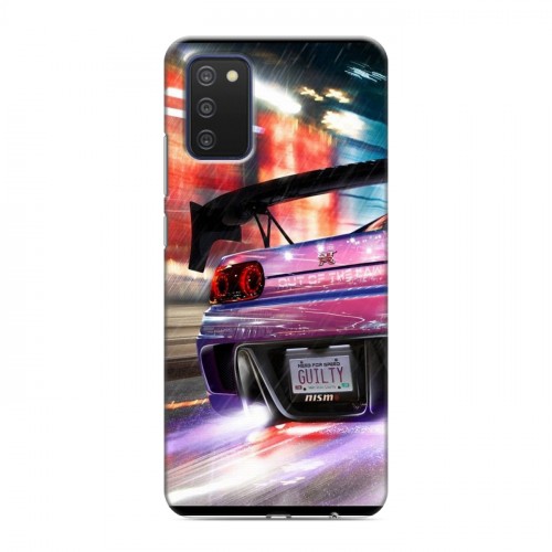 Дизайнерский силиконовый с усиленными углами чехол для Samsung Galaxy A03s Need for speed