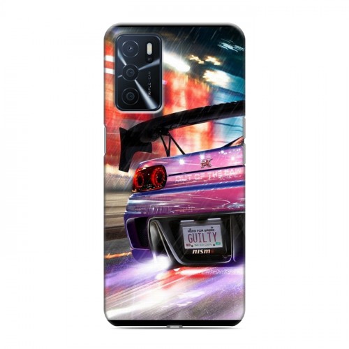 Дизайнерский силиконовый чехол для OPPO A16 Need for speed