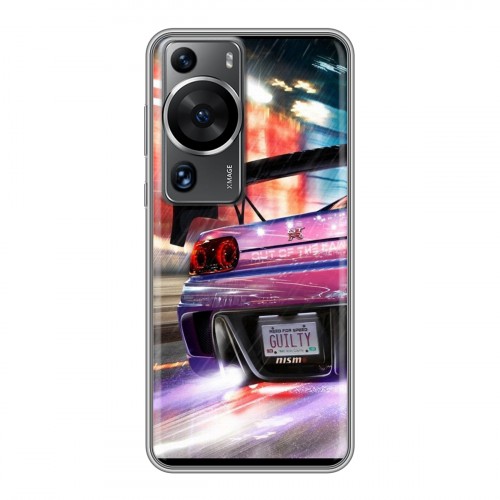 Дизайнерский силиконовый чехол для Huawei P60 Need for speed