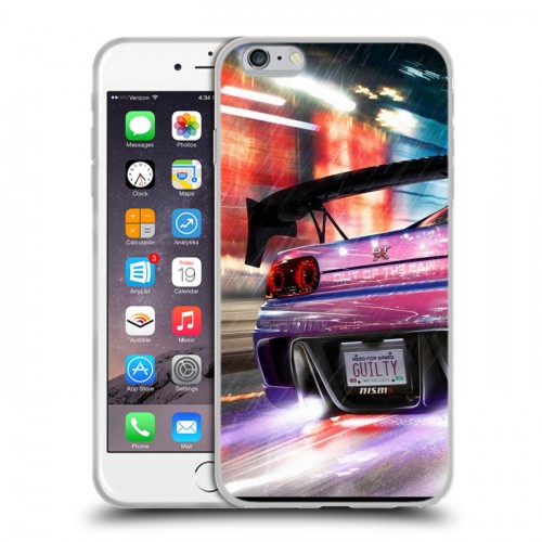 Дизайнерский силиконовый чехол для Iphone 6 Plus/6s Plus Need for speed