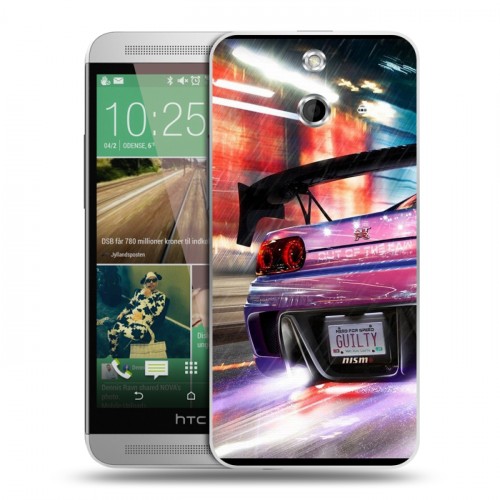 Дизайнерский пластиковый чехол для HTC One E8 Need for speed