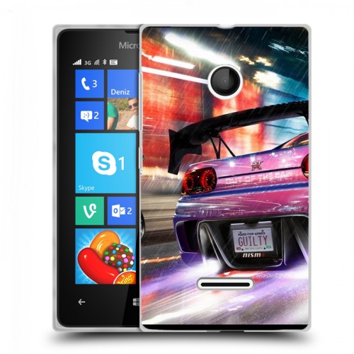 Дизайнерский пластиковый чехол для Microsoft Lumia 435 Need for speed