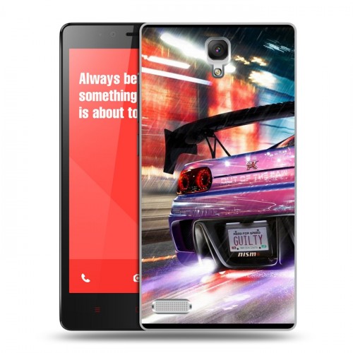 Дизайнерский пластиковый чехол для Xiaomi RedMi Note Need for speed