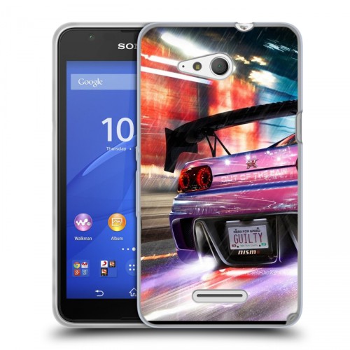 Дизайнерский пластиковый чехол для Sony Xperia E4g Need for speed