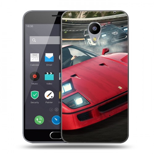 Дизайнерский пластиковый чехол для Meizu M2 Note Need for speed