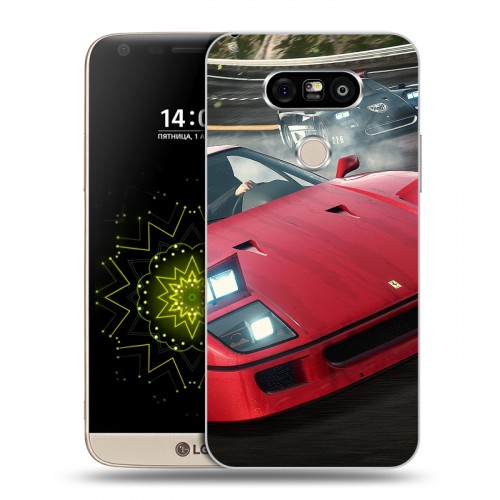 Дизайнерский пластиковый чехол для LG G5 Need for speed