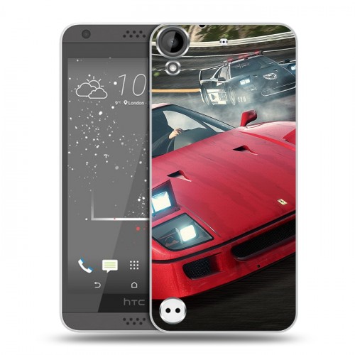 Дизайнерский пластиковый чехол для HTC Desire 530 Need for speed