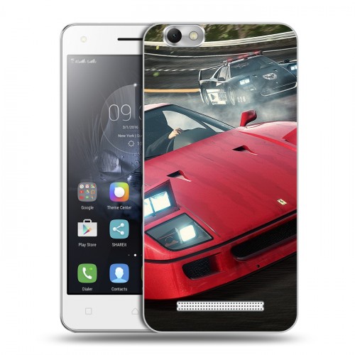 Дизайнерский силиконовый чехол для Lenovo Vibe C Need for speed