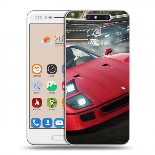 Дизайнерский пластиковый чехол для ZTE Blade V8 Need for speed