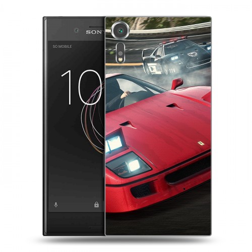 Дизайнерский пластиковый чехол для Sony Xperia XZs Need for speed